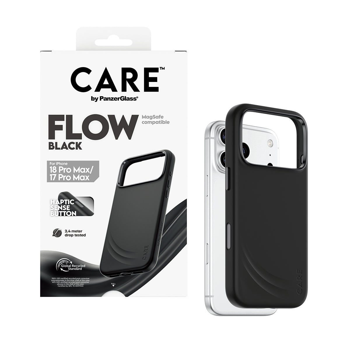 PanzerGlass CARE Flow Backcover – für Apple iPhone 18 Pro Max / iPhone 17 Pro Max, bis 3,6 m sturzsicher