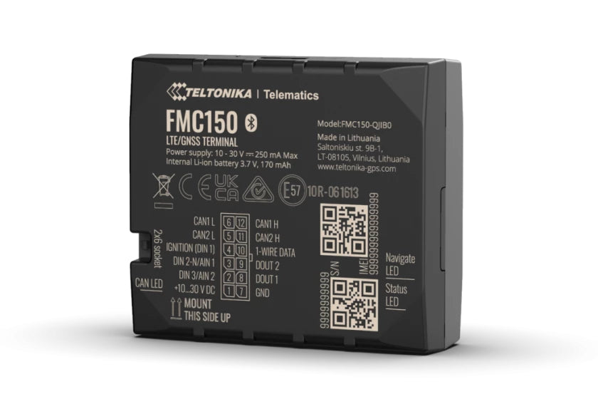 Teltonika FMC150 SPQ1 – GPS-Tracker, 4G (Kat 1), Bluetooth 4.0, Single SIM, IP41
