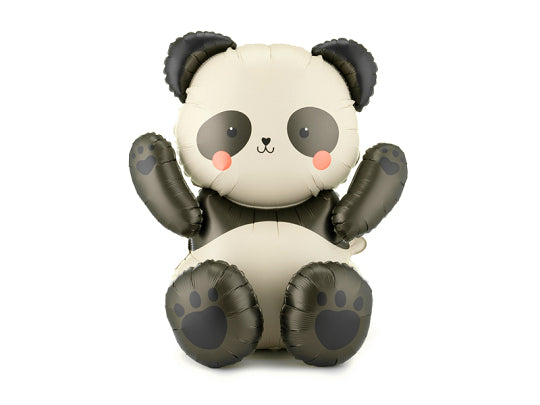 PartyDeco Folienballon Panda – mehrfarbig – 68 × 72 cm – Folie – 1 Stk