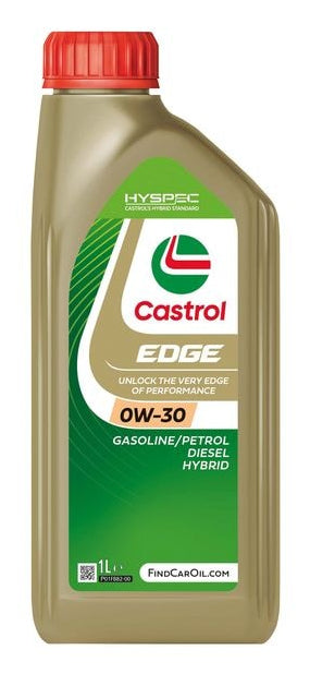 Castrol EDGE Motoröl 0W-30 Titanium – für Diesel-, Benzin- & Hybridmotoren – 1 l