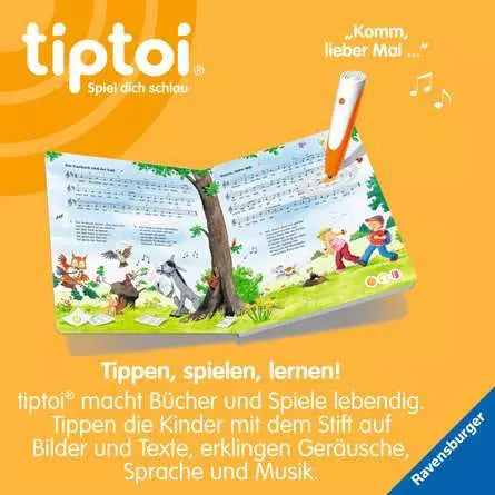 Ravensburger Lernbuch – tiptoi: Meine schönsten Kinderlieder, Hardcover, 24 Seiten, Deutsch, ab 3 Jahren