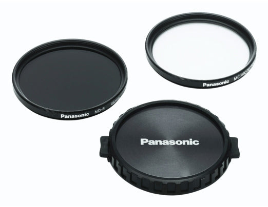 Panasonic VW-LF46NE-K Filterset – 46 mm, ND8, Schutz-/Graufilter – Schwarz – 3er-Pack
