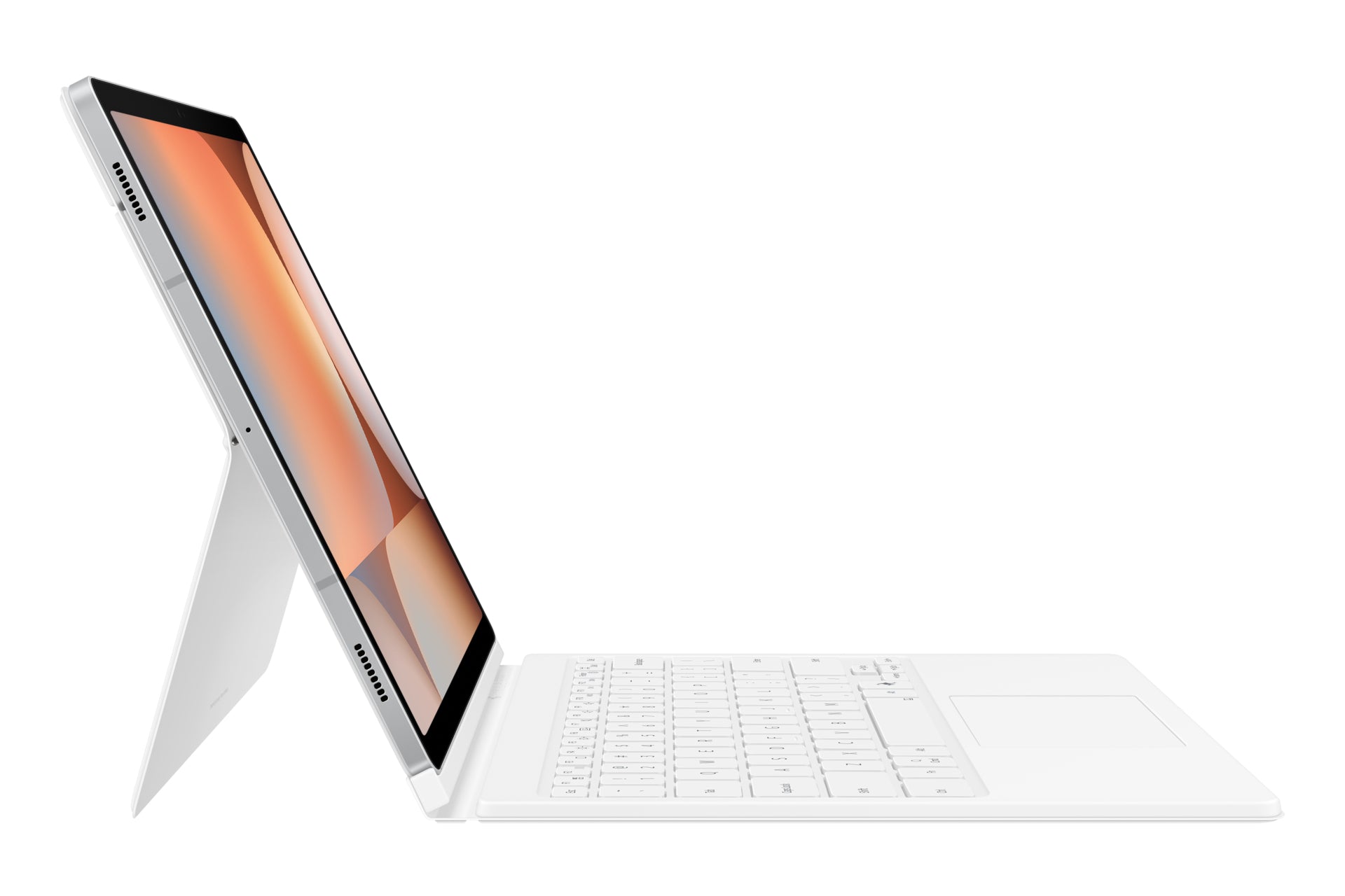 Samsung Book Cover Keyboard EF-DX825 – für Samsung Galaxy Tab S10+, S9+, S9 FE+ – 12,4" – Weiss