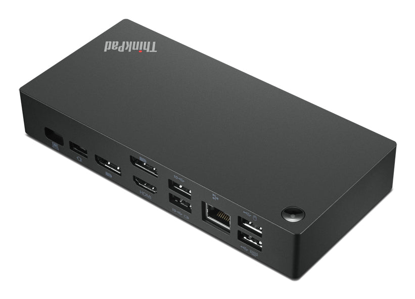Lenovo Dockingstation – USB-C, 2× DP, 1× HDMI, 5× USB-A, 1× USB-C, 90 W PD, GbE, für Windows 10/Windows 7