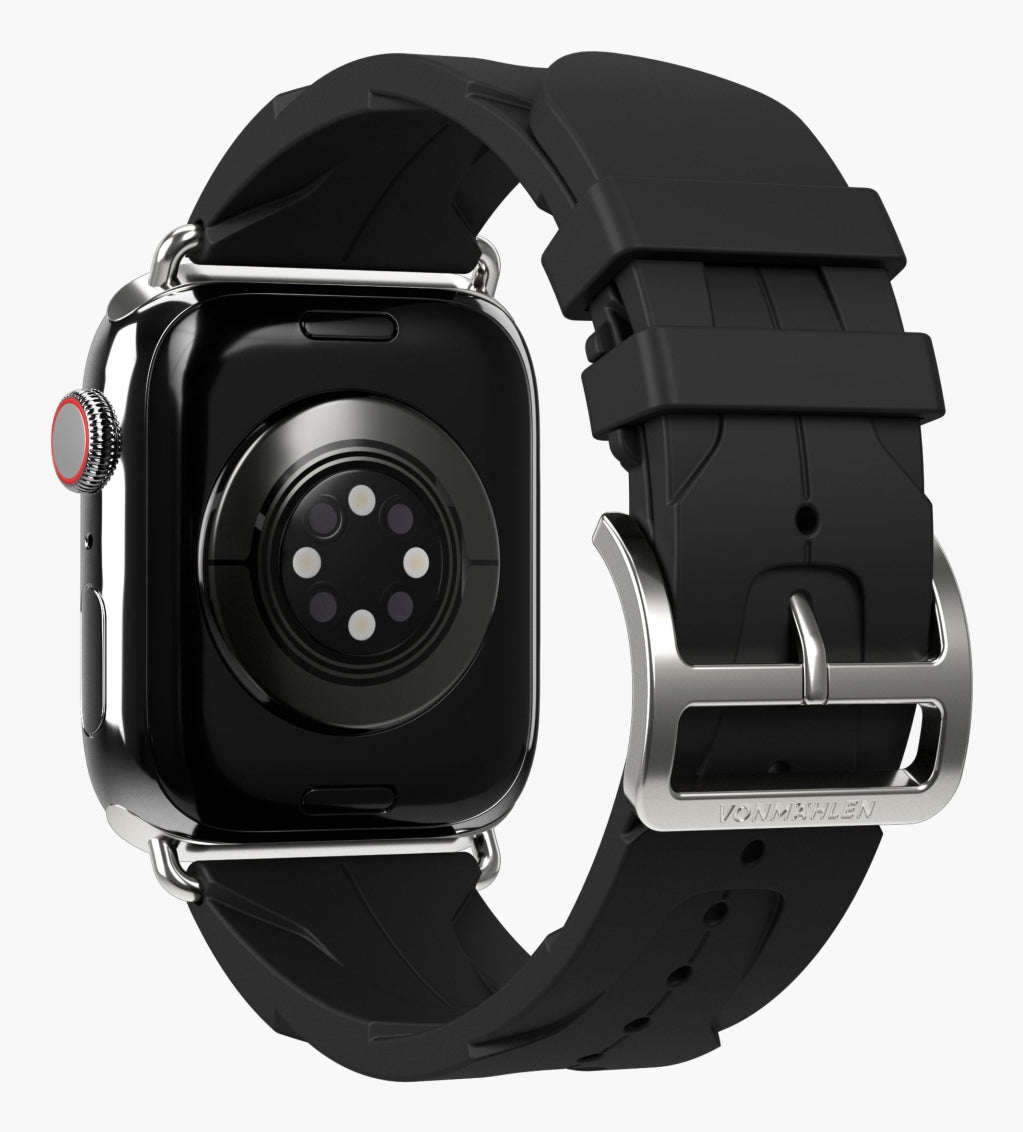 Vonmählen A. R. Exclusive Band 44–49 mm – Sportband, Schwarz, für Apple Watch