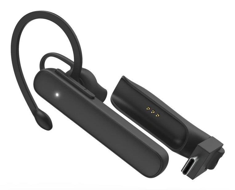 Hama MyVoice Station Office-Headset – Ohrbügel, Mono, BT, ANC, mit Ladestation, Schwarz, BT 5.2