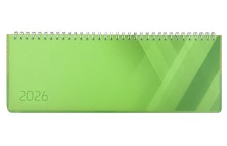 Simplex Pultkalender Colors Wochenplaner – 1 Woche/2 Seiten, Spiralbindung, 29 × 10,5 cm, 2026, Grün, FSC