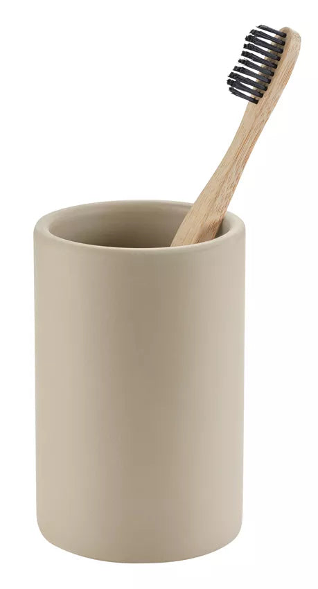 Diaqua Zahnputzbecher – Ø7,2×11 cm, Keramik, Beige