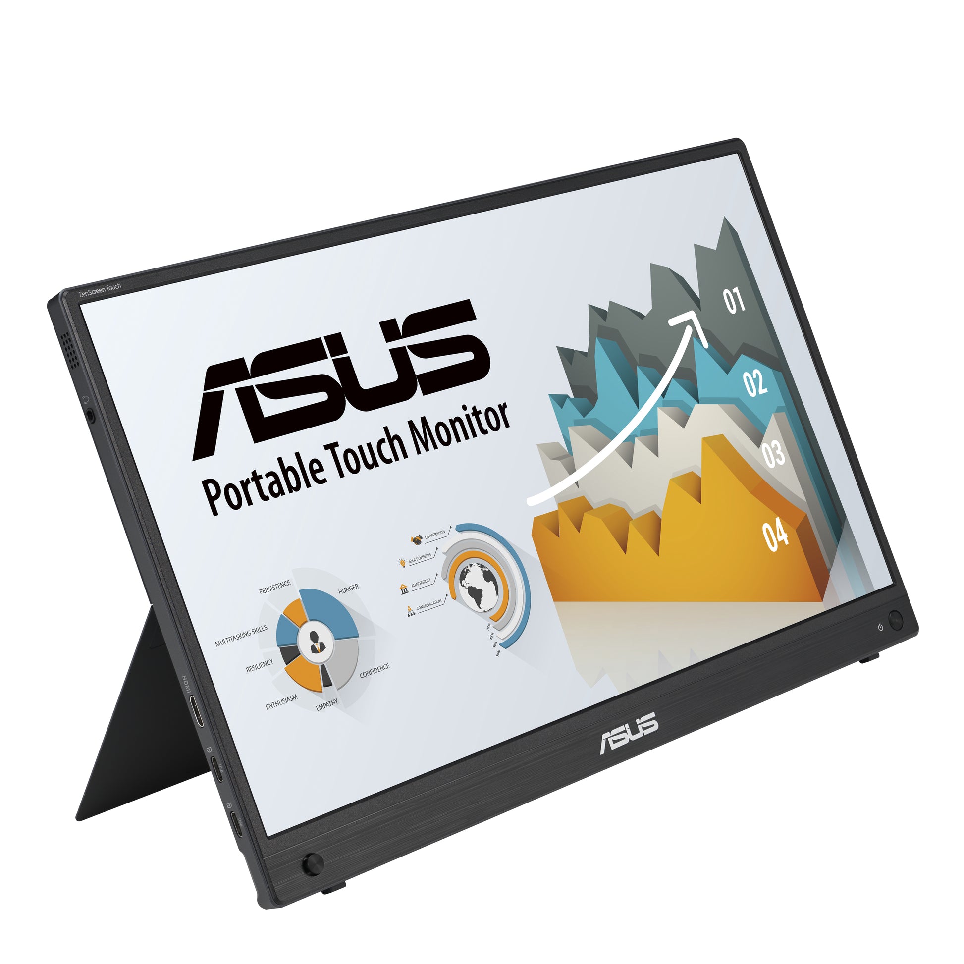ASUS ZenScreen MB16AHT (90LM0890-B01170) – 15,6" Touch, 1920 × 1080 (Full HD), IPS