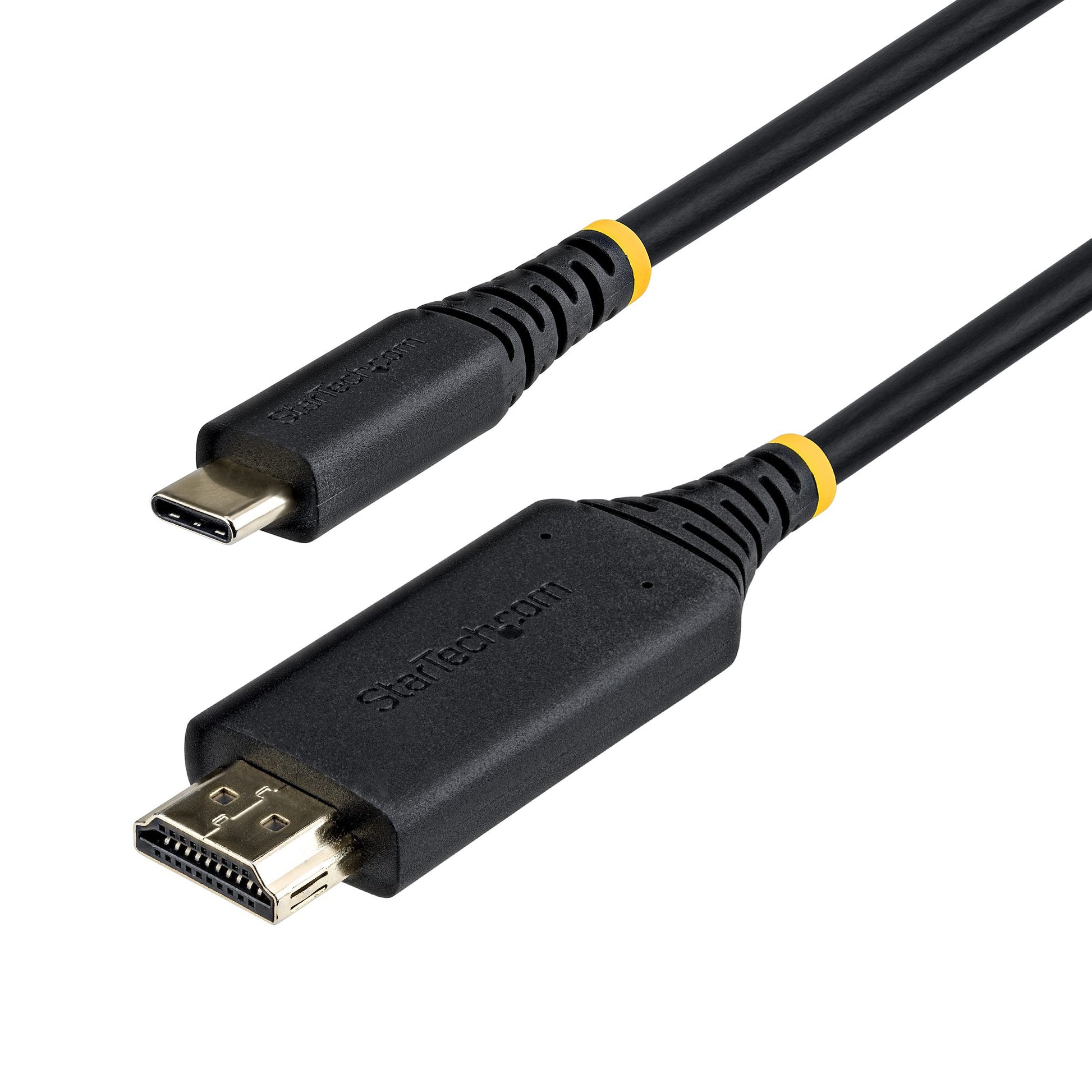 StarTech.com 1M-USBC-HDMI-4K60-G USB-C zu HDMI Kabel – 4K (3840 × 2160) @ 60 Hz, 1 m, HDMI 2.0, HDR – Schwarz