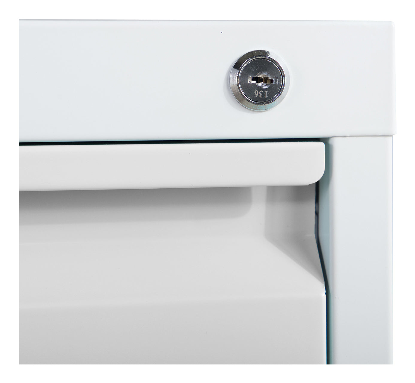 Phoenix Safe Co. FC1002GGK – Aktenschrank, 2 Schubladen, abschliessbar, Stahl, 450 × 620 × 725 mm, Grau