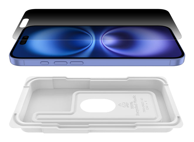 Belkin Displayschutz ScreenForce InvisibleGlass – für Apple iPhone 16 Plus/15 Plus/14 Pro