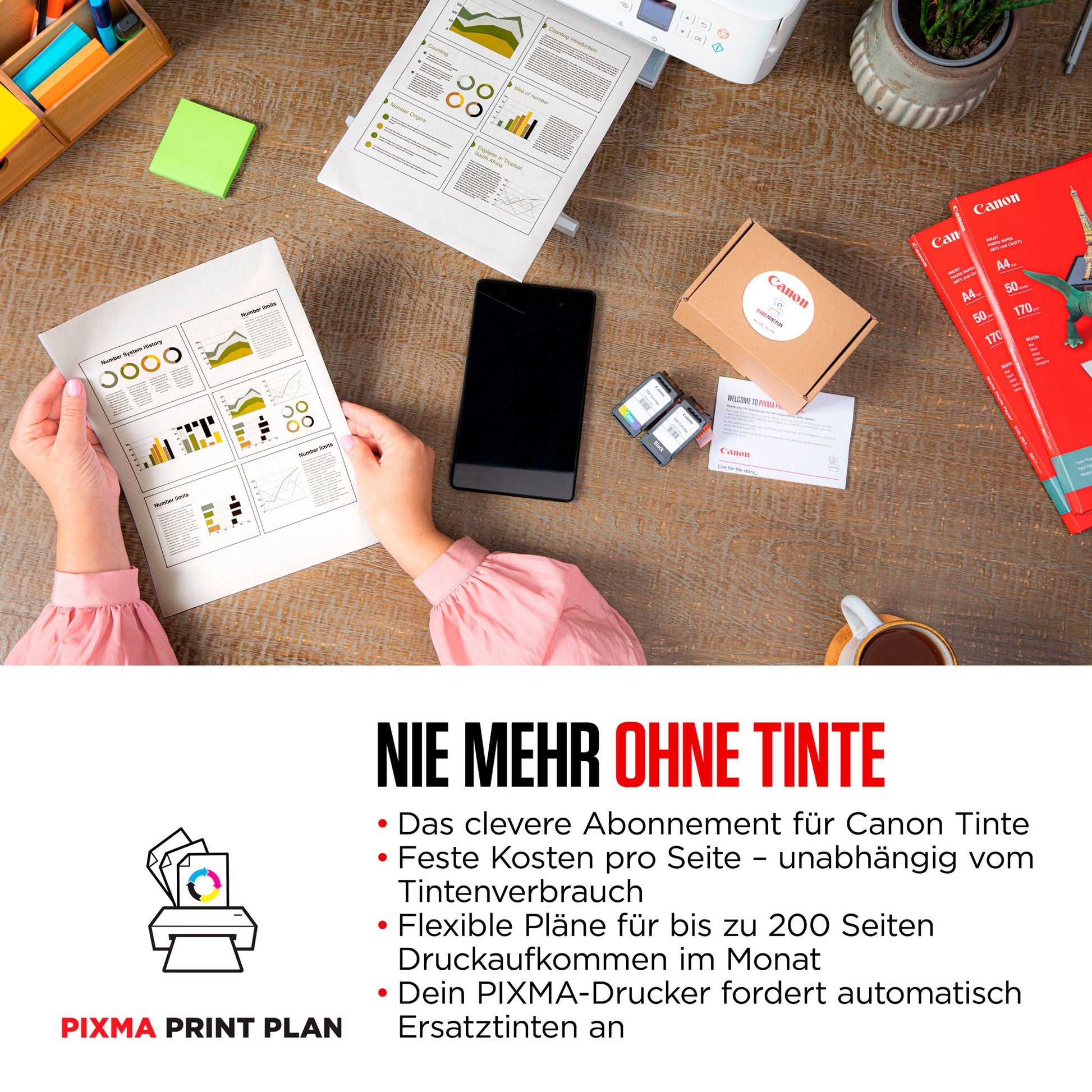 Canon Pixma TS5350i – Farbtintenstrahl-Multifunktionsdrucker, A4, 3-in-1, Duplex, ADF, WLAN, AirPrint