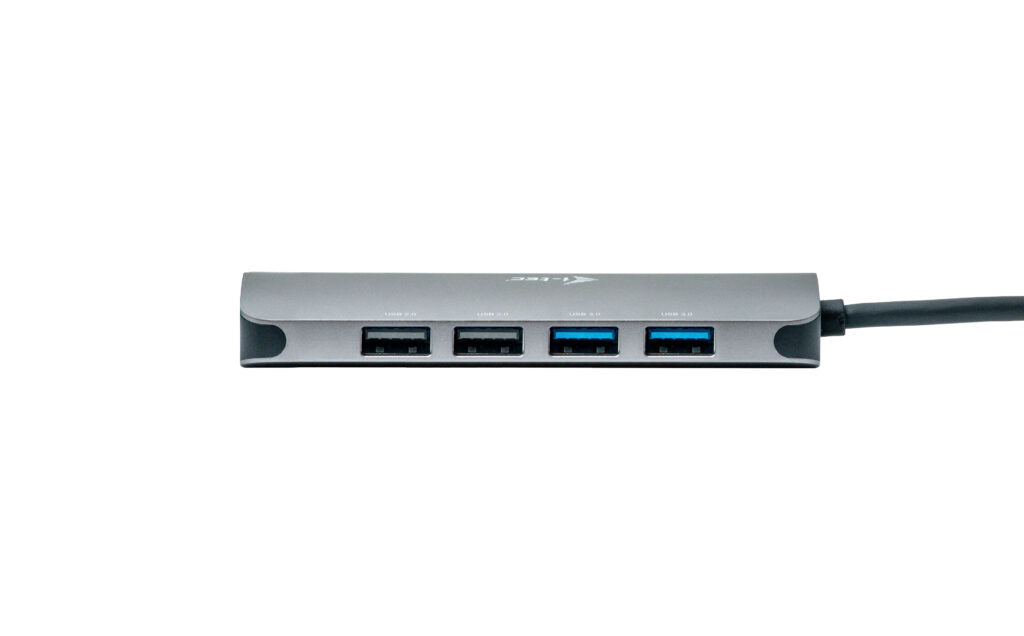 i-tec Metal Nano Dockingstation – USB-C, 2× HDMI, 4× USB-A, 100 W PD, GbE, für Windows/Mac/ChromeOS