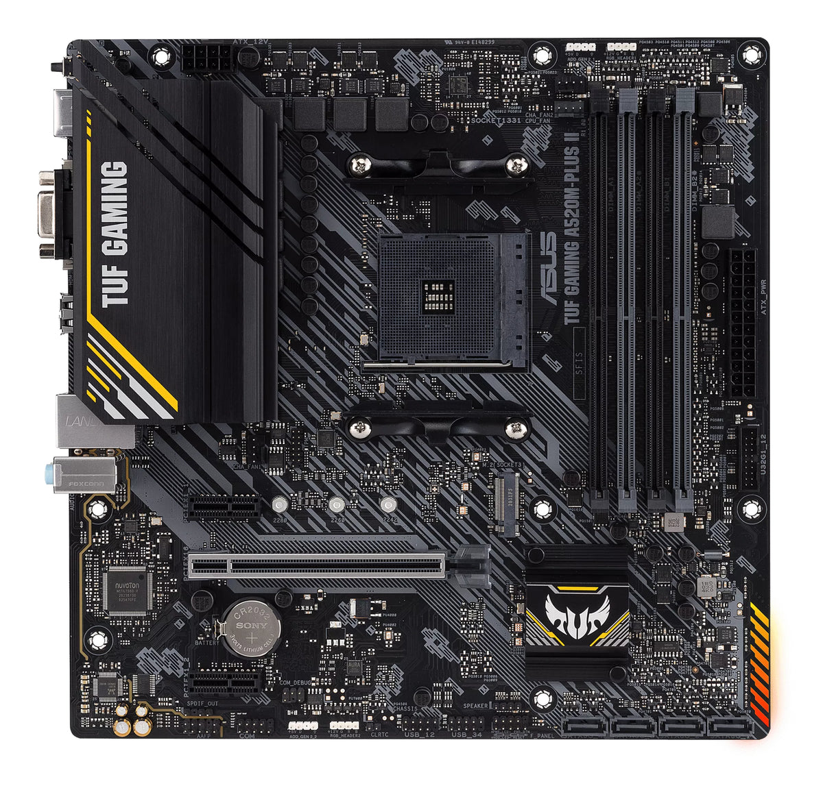 ASUS TUF GAMING A520M-PLUS II – Mainboard – Sockel AM4, AMD A520, mATX, DDR4