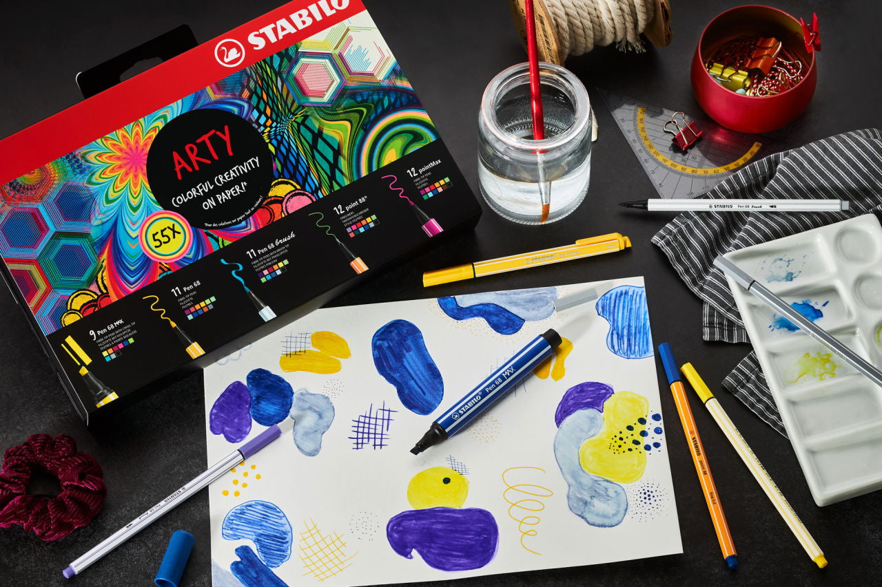 Stabilo Fineliner – 55er-Set – sortiert