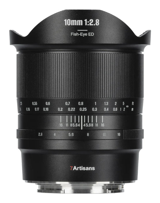 7Artisans 10F28B-Z II Objektiv – 10 mm f/2.8 Nikon Z – Fisheye, Vollformat, Manuell, 602 g