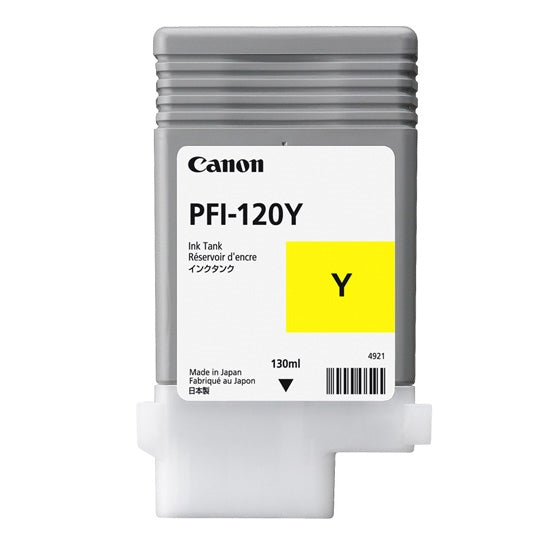 Canon Tintenpatrone PFI-120Y, Gelb, 130 ml – für iPF TM 200/305