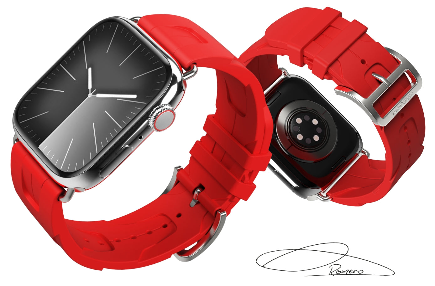Vonmählen A. R. Exclusive Band Portofino – Rot, für Apple Watch 40/41/42 mm