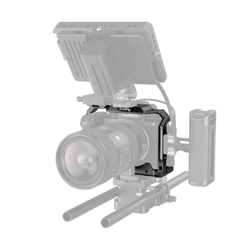 SmallRig 2983 Cage – für Panasonic LUMIX S5 – Aluminium, Schwarz – 149 × 108 × 71 mm – 1/4″, 3/8″