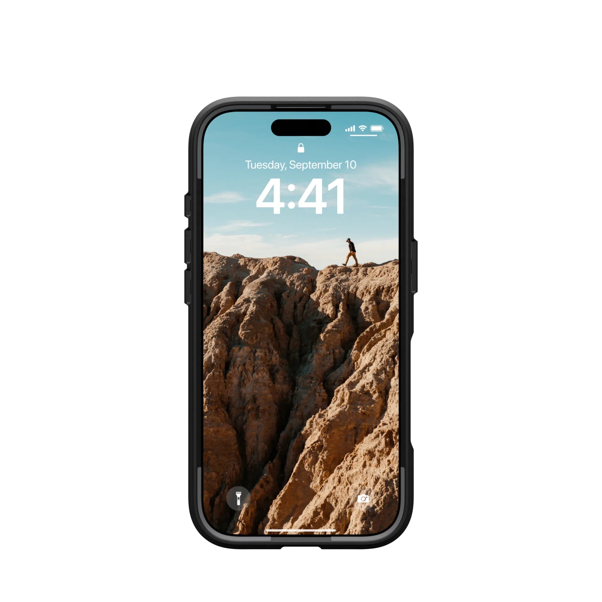 Urban Armor Gear Backcover Civilian – für Apple iPhone 16 Pro – navy – MagSafe-kompatibel