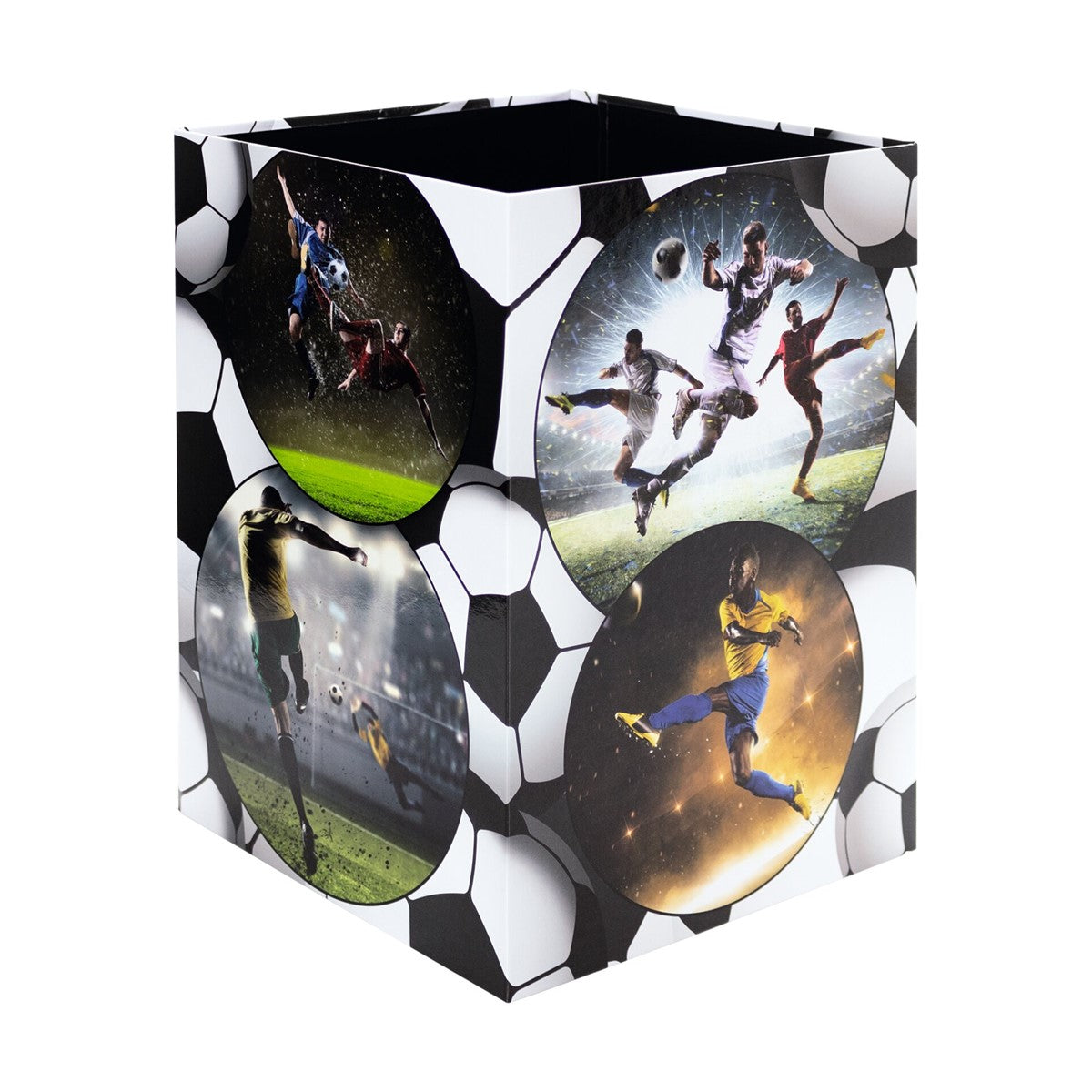 HERMA Papierkorb Fussball – 22 × 23 × 31,5 cm – Karton, rechteckig