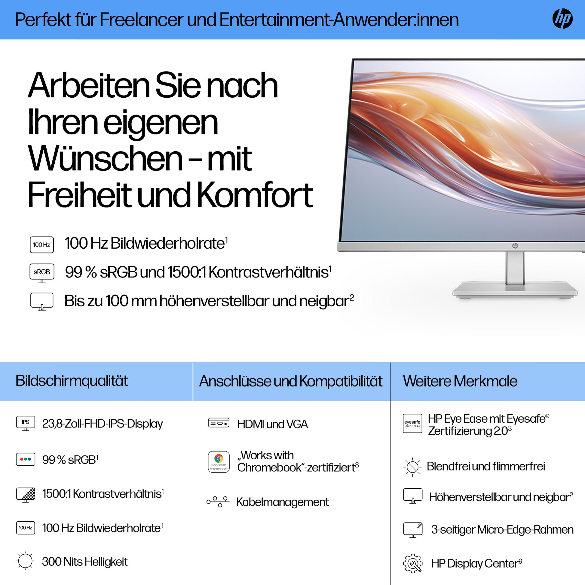 HP S5 524SH – Monitor, 1920 × 1080 (Full HD)
