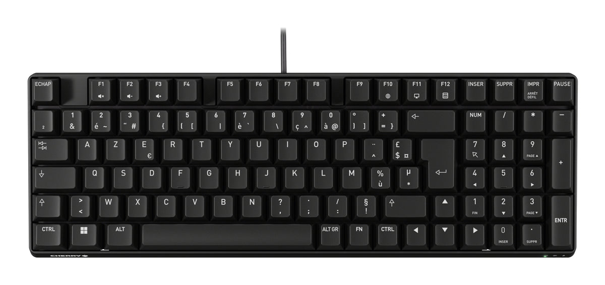 Cherry K37ID – Industrie-Tastatur – Membran, kabelgebunden (USB-A) – AZERTY (FR) – IP54 – Schwarz