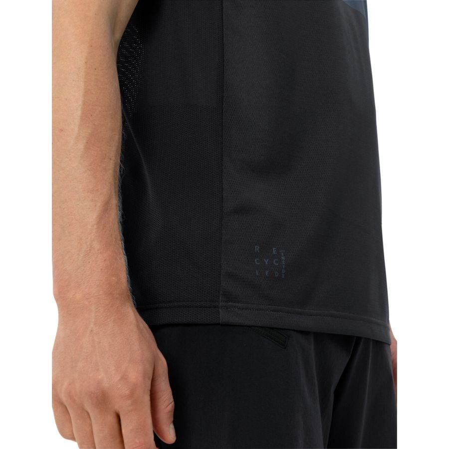 VAUDE T-Shirt Moab VI – S – Grau, Polyester (recycelt), Grüner Knopf