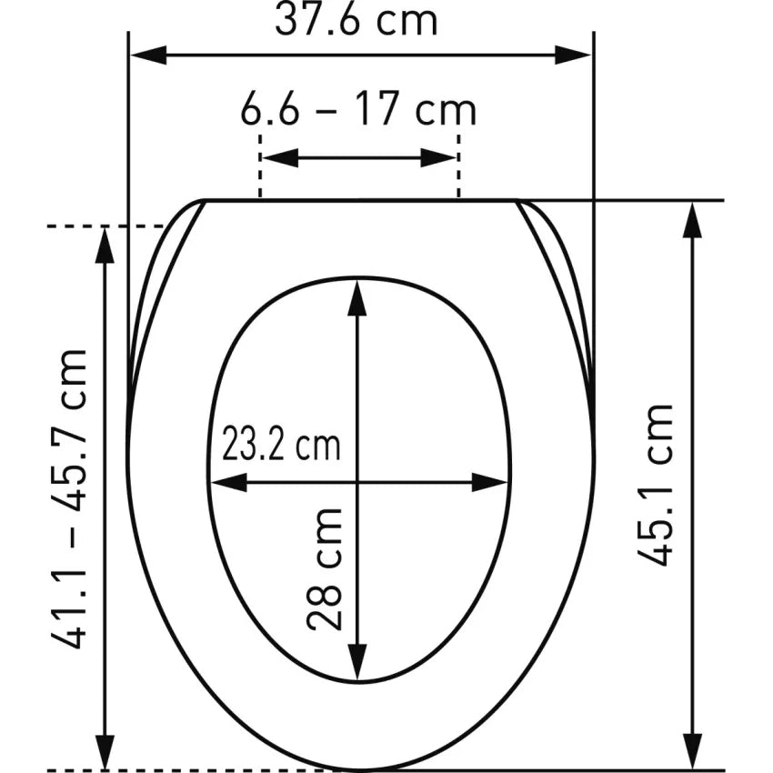 Diaqua Martano – WC-Sitz – Duroplast, weiss, mit Deckel, 37,6 × 45,1 cm