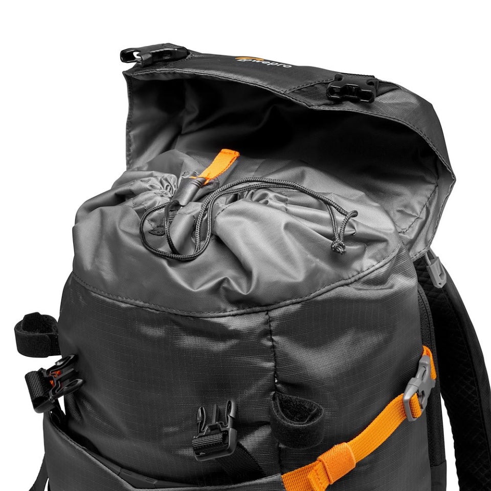 Lowepro PhotoSport BP 15L AW III Kamerarucksack – 15 l, Regenschutz – für Systemkameras und mehr – Grau