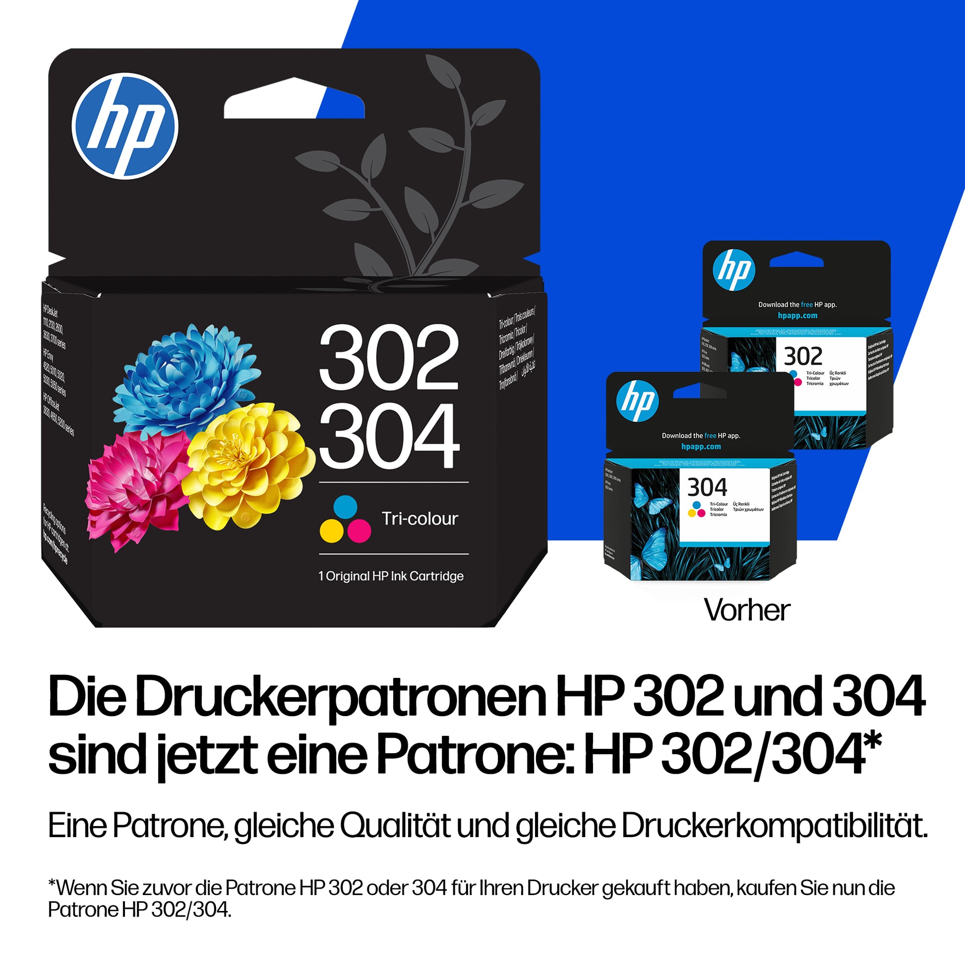 HP 302/304 Schwarz Tintenpatrone (Original) – 120 Seiten – für DeskJet 2620, Envy 4520, OfficeJet 3831