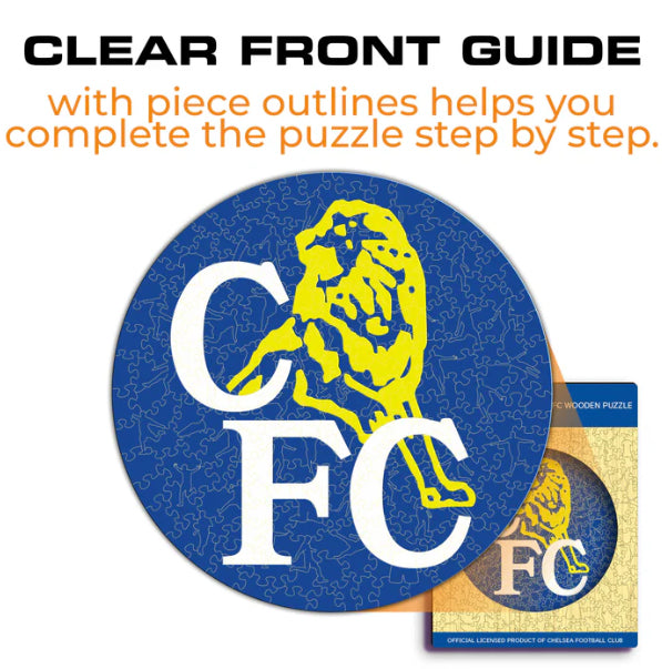 Iconic Puzzles Chelsea FC - Retro Logo – Logikspiel, 1 Spieler, ab 14 Jahren, mehrsprachig