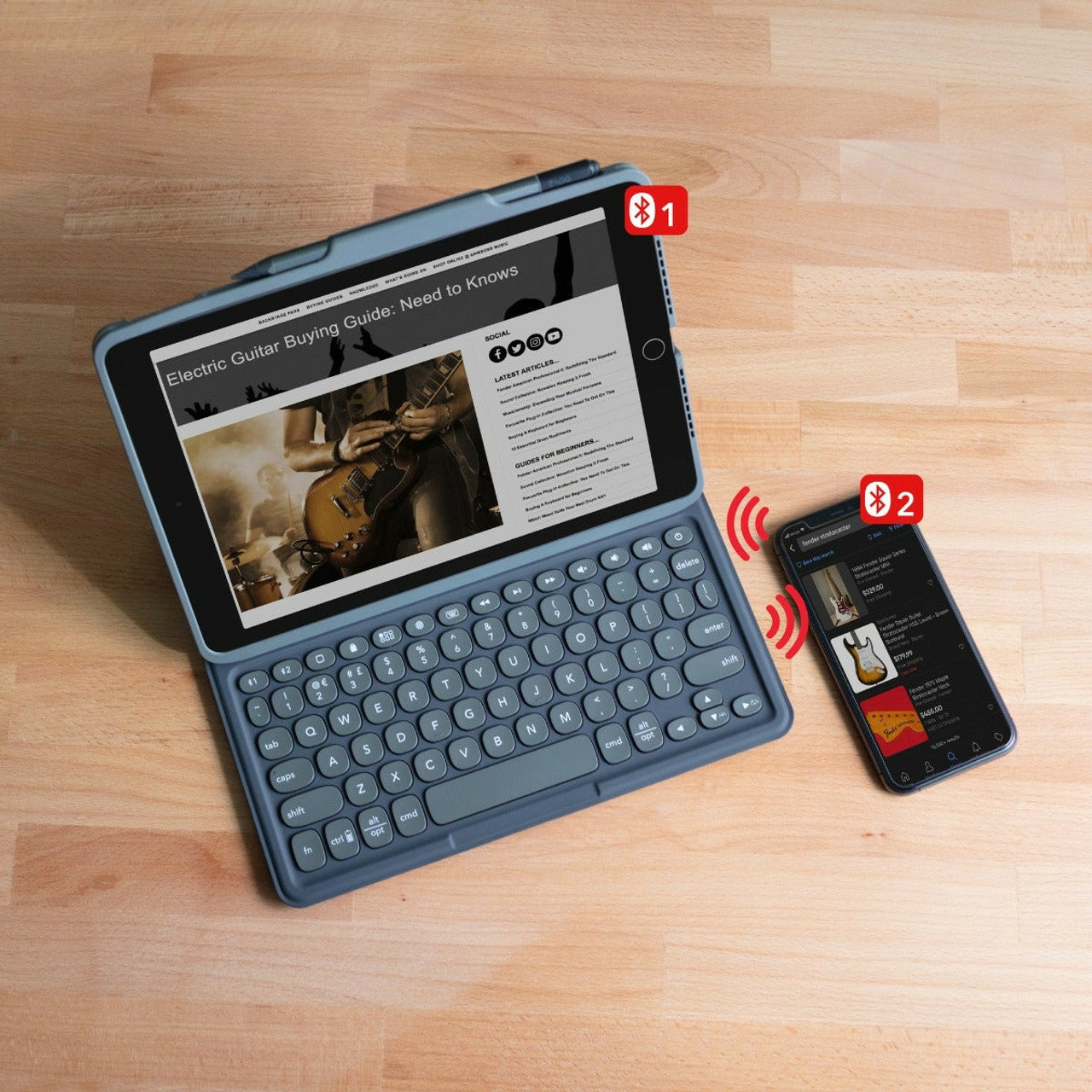 ZAGG Pro Keys – Tastatur, Schwarz/Grau – für iPad 10,9" (10. Gen)