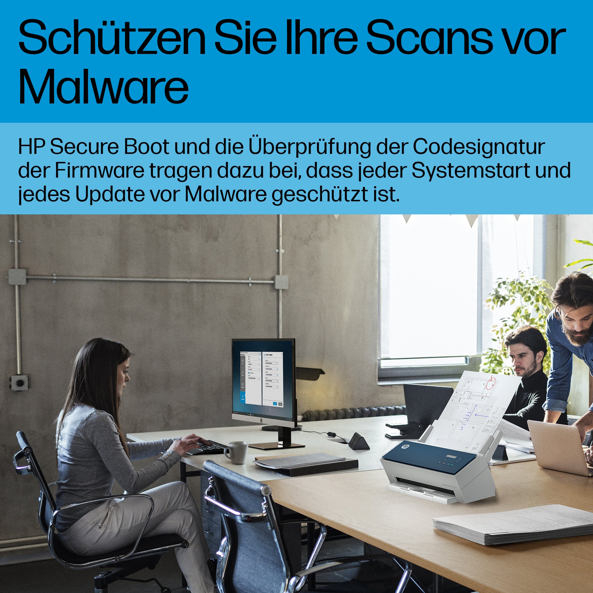 HP ScanJet Enterprise Flow 9000 s1 – Einzugsscanner, A3, Duplex, 80 Seiten pro Minute, ADF 100 Blatt, USB