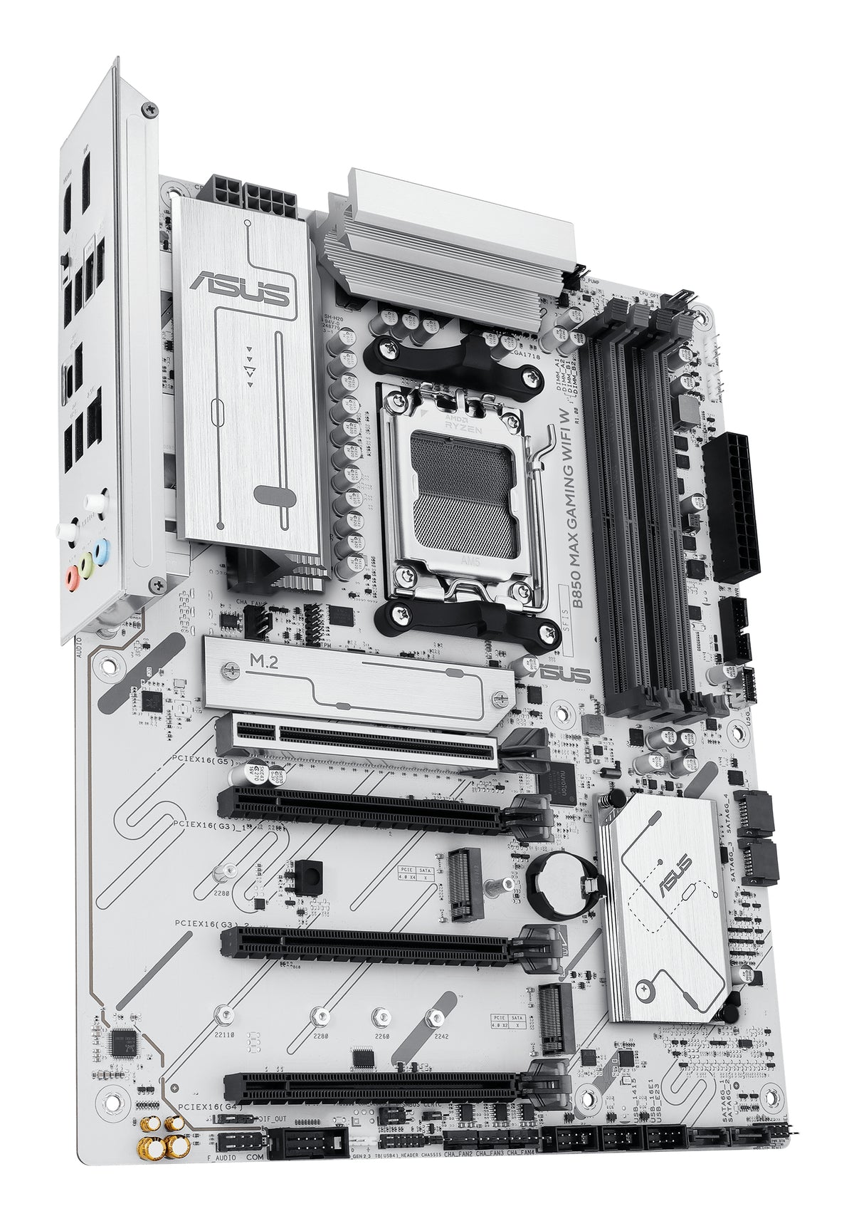 ASUS B850 MAX GAMING WIFI W – Mainboard – Sockel AM5, AMD B850, ATX, DDR5