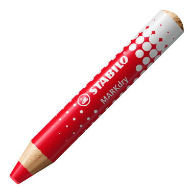 STABILO Whiteboard-Marker MARKdry – Rundspitze 2-5 mm – sortiert – 4er-Set – trocken abwischbar