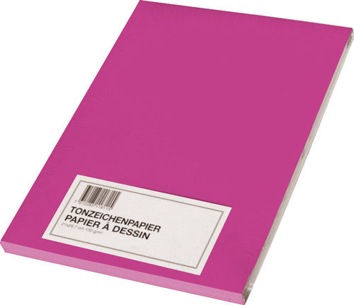 Papyrus Tonzeichenpapier, Kunstpapier, 42 × 29,7 cm, Pink, 100 Blatt
