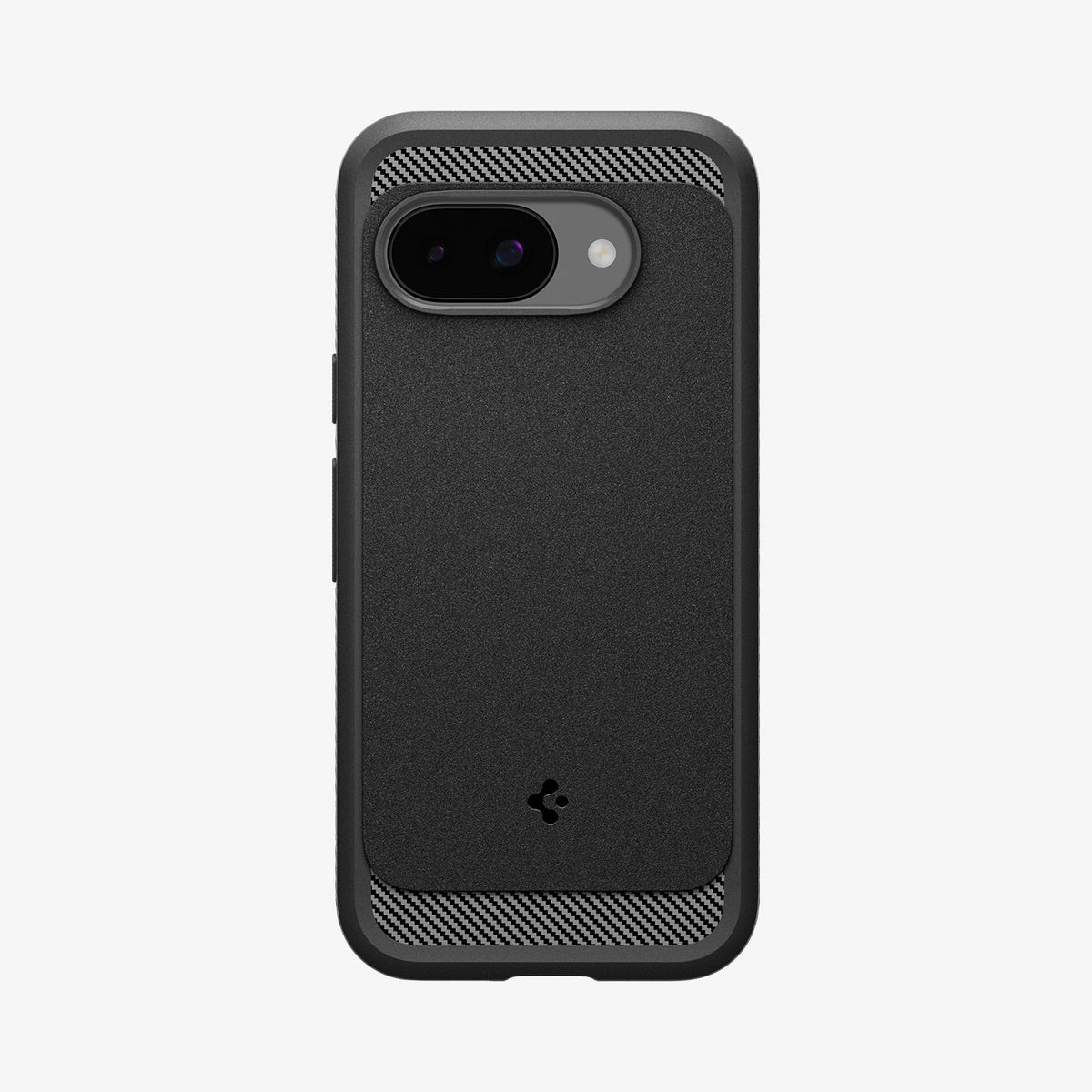 Spigen Rugged Armor MagFit – Backcover – für Google Pixel 9a, PC+TPU+Schaum, Schwarz, bis 2 m Sturzsicher