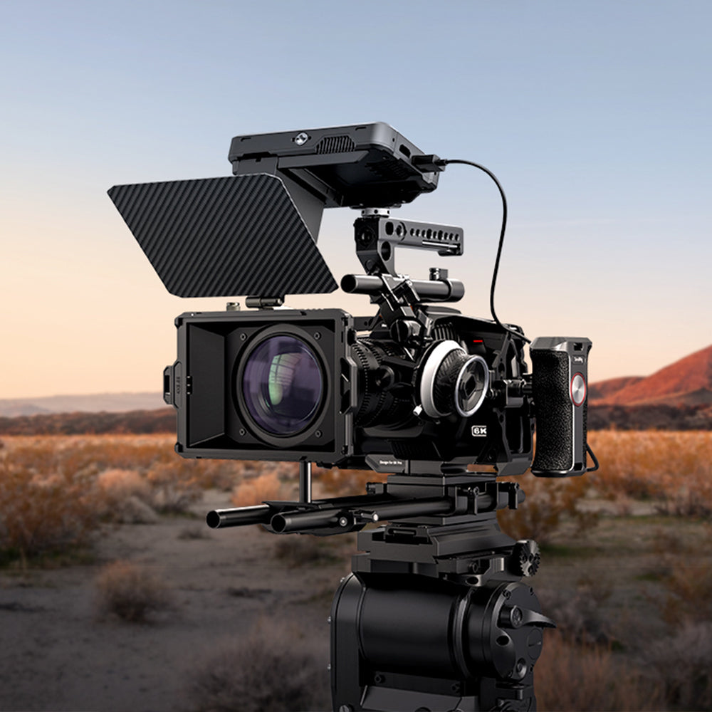 SmallRig Mini Matte Box Lite Matte-Box – Aluminium/Kohlenstofffaser – für 95 mm Filtergewinde – Schwarz