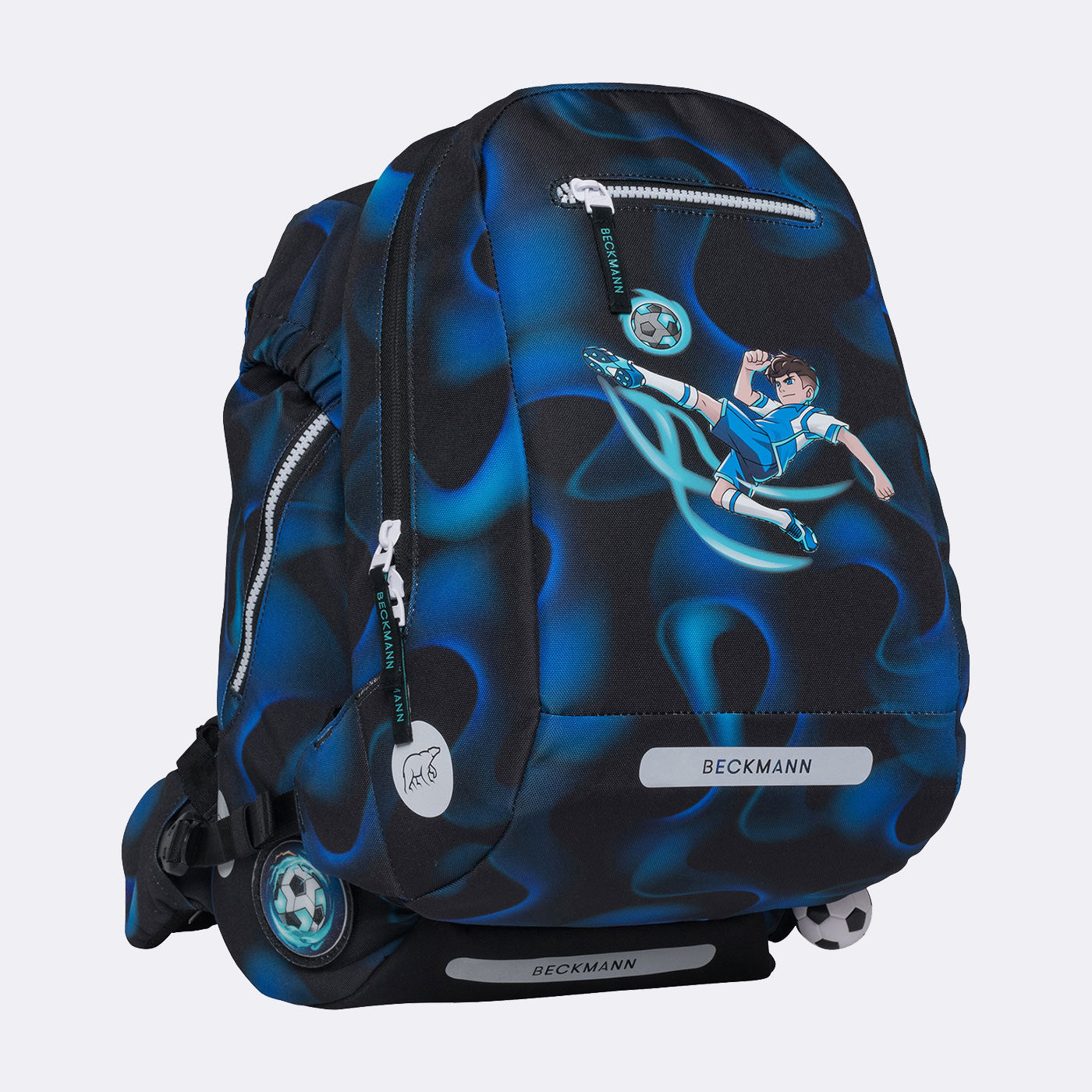 Beckmann Schulrucksack Classic 1st – 6-teilig – Magic League – 24,0×37,0×25,0 cm – aus rPET