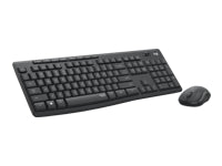 Logitech MK295 – Tastatur-Maus-Set – 2,4 GHz USB-A (Nano-Empfänger) – QWERTZ (DE) – Silent – Graphit