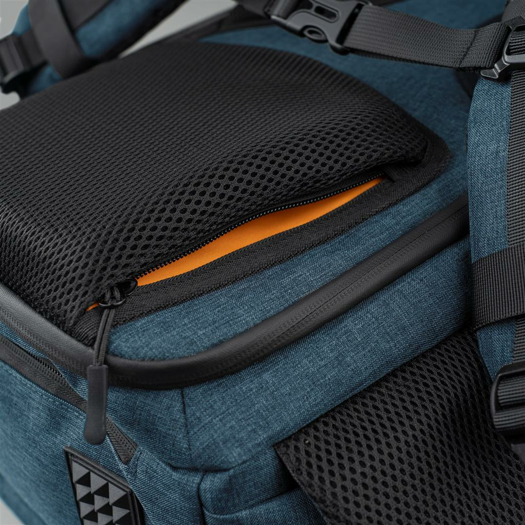 Dörr Prag Pro Fotorucksack – Polyester, 20 l, 3 Objektive, Innenmaße 150 × 290 × 460 mm – für DSLR – Blau