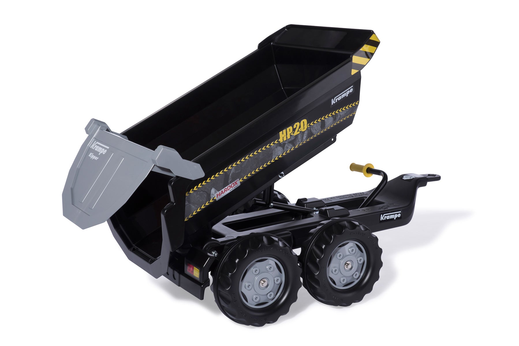 rolly toys Anhänger – 43 × 45 × 89 cm – Kunststoff, schwarz – ab 3 Jahren