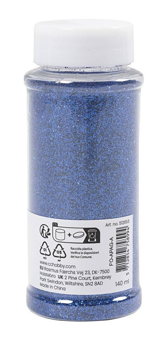 Creativ Company Bio-Glitzer, 140 ml, blau