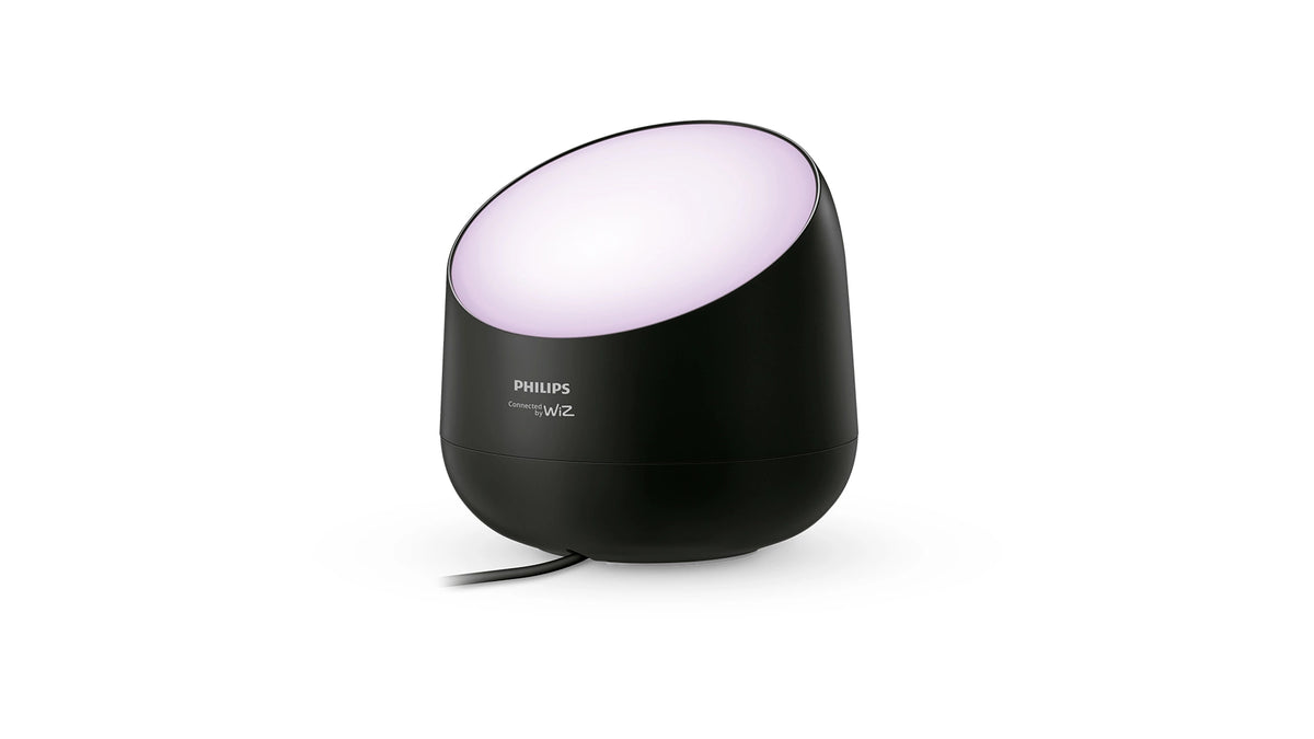 Philips by Signify Tischleuchte Squire Lite – LED 9 W, 550 lm, 2200 K, WLAN, Bluetooth, App-Steuerung – Schwarz