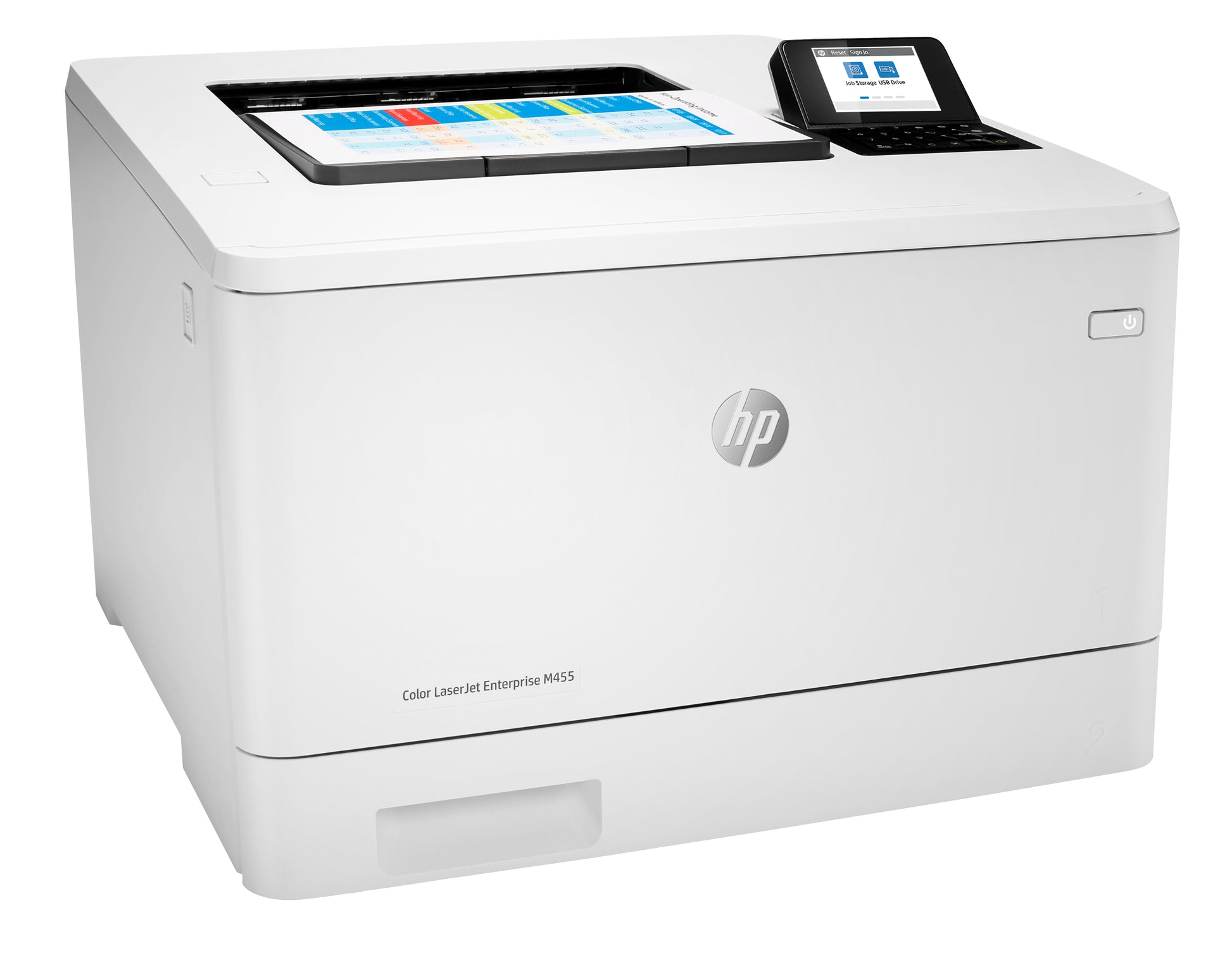 HP Color LaserJet Enterprise M455dn – A4, Farbe, Duplex, 27 S./Min., 600 × 600 dpi, WLAN/LAN/USB