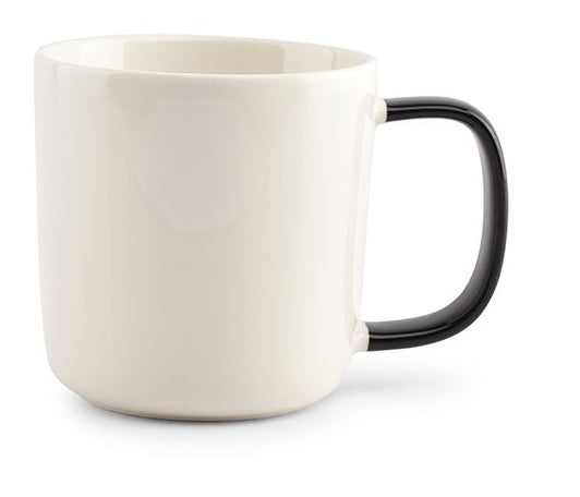 ONA Kaffeetasse Mae – 370 ml, Ø 9,0 cm, Porzellan, Weiss, spülmaschinenfest, mikrowellengeeignet