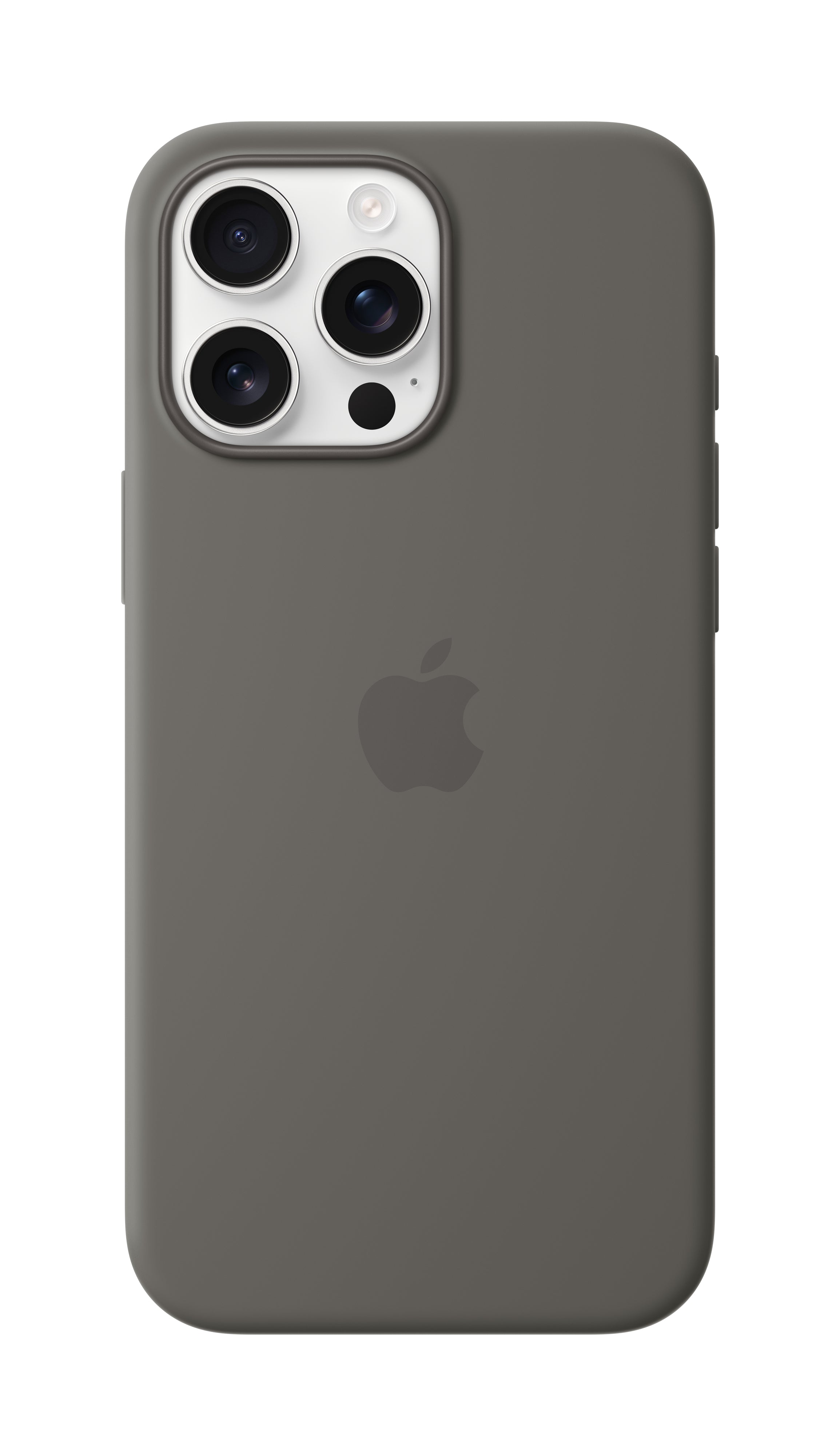 Apple Backcover – für Apple iPhone 16 Pro Max, MagSafe, Mikrofaser+Silikon, Steingrau