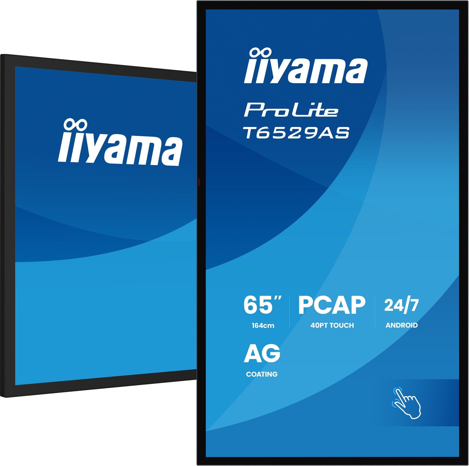 iiyama 65" UHD 4K Touch – Android, 500 cd/m²